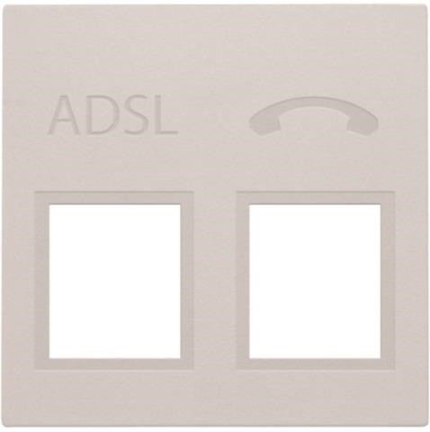 Centrale plaat Adsl - telefoon Light Grey