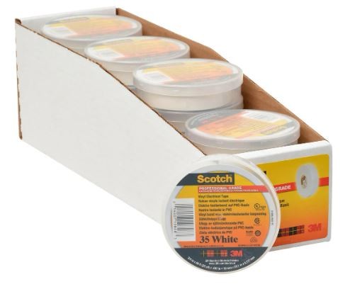 Scotch 35 Isolatitetape - 3M - Wit - 19mm X 20m