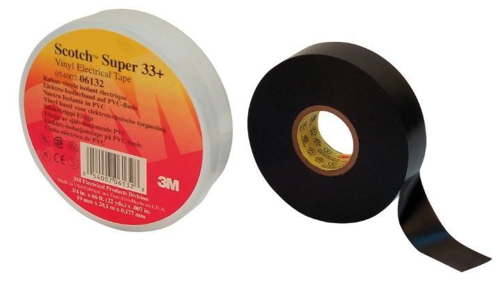 SCOTCH 3M - SUPER 33+ - Professional Isolatietape - 19MM X 20Meter - Zwart