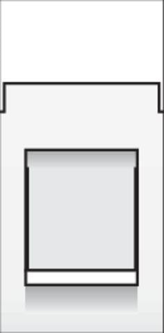 Module 1 x RJ45 Wit