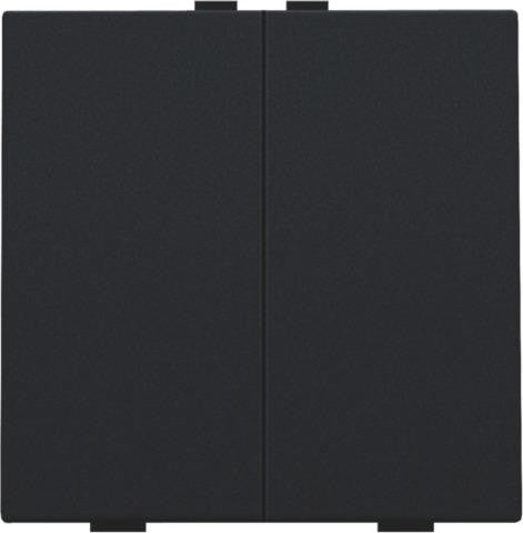 Tweevoudige drukknop voor Niko Home control Black Coated