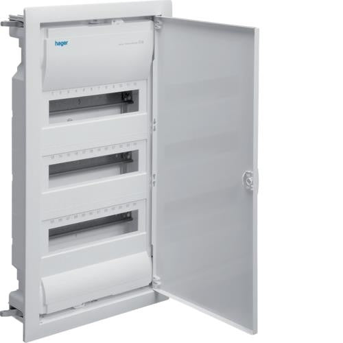 Volta Inbouwkast- IP30 - 630 x 348mm - 36 modules Witte deur